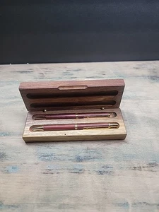 Tintenschreiber & Bleistift Set mit Holzetui / 1125 - Bild 1 von 5