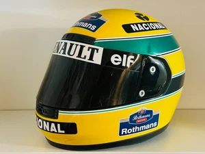 Casque F1 Ayrton Senna Williams Renault Echelle 1 Replica Real Scale - Imagen 1 de 7