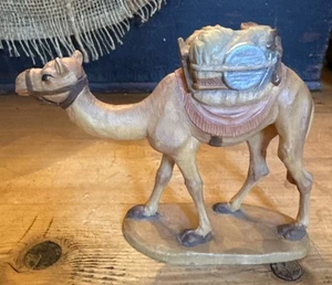 Statuina presepe cammello vintage ANRI intagliato a mano, disegnata da Karl Kuolt - Foto 1 di 9