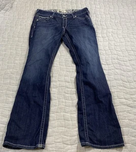 Ariat Jeans Womens 33R R.E.A.L Bootcut Western Riding Embroidered - Picture 1 of 9
