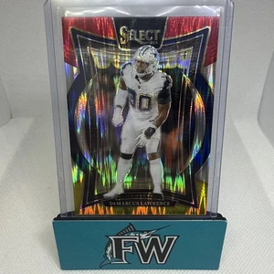 2024 Panini Select Concourse DeMarcus Lawrence #47 Green & Yellow Shock Cowboys - Picture 1 of 2
