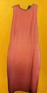 Ann Taylor Kleid Koralle Etui Knielang Neu Gr. 2 TOP CR60 Arbeit Freizeit - Bild 1 von 8