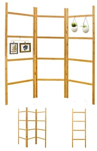 Raumteiler Holz zum Befüllen - 180x180 Pflanzen Deko Paravent Bambus Trennwand - Bild 1 von 12