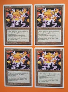 Magic the Gathering MTG Fourth (4TH) Editon CURSED RACK X 4 LP/EX U 1995! - Picture 1 of 4