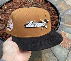 Exklusive New Era Houston Astros Mütze MLB Club Größe 7 1/4 2tone Schrift Cord - Bild 1 von 5