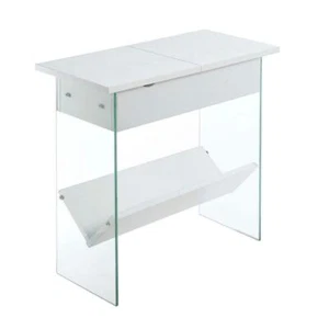 Convenience Concepts End Table 23.75" H Electric Flip Top White - Picture 1 of 7