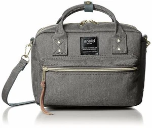 Anello Shoulder mini Boston Bag Gray AT-C1223 From Japan - Picture 1 of 6