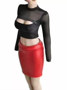 1/6 PU Lederrock Kleid Modell passt für 12 Zoll Frau Phicen TBL Figur Body Toys# - Bild 1 von 6