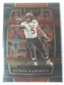 Tarjeta universitaria Patrick Mahomes Travis Kelce Panini Select Draft 2022 - Imagen 1 de 3