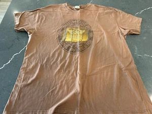 Vintage Y2K Budweiser Classic Beer Logo 2005 T-shirt Sz 4XL Brown 626 Blue - Picture 1 of 7