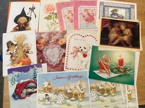 Vintage 1990sCURRENT Inc Stationery Holiday Greeting/Post Cards Lot of 15 - Picture 1 of 9