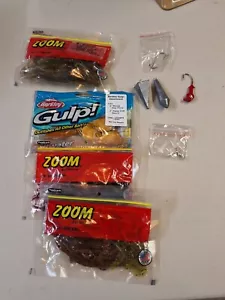 Lot of 4: Fishing Baits with 4 Hooks and 2 Weights - Picture 1 of 2