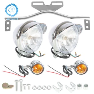 For Honda Motorcycle Driving Spot Fog Light Bar W/ Bracket Turn Signal - Picture 1 of 16
