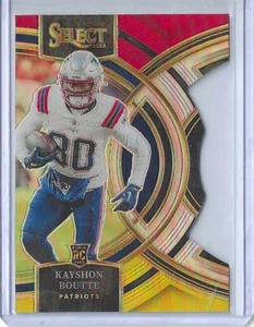 2023 Panini Select #116 Kayshon Boutte Red Yellow Die-Cut Prizm Rc Patriots (RC) - Picture 1 of 2