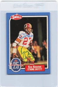1988 Swell Football Greats #132 Ken Houston Signed Auto *K5985 - Picture 1 of 2