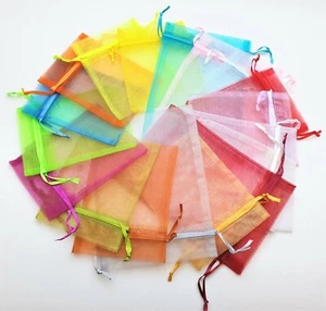 Organza Beutel Organza-Säckchen Gastgeschenk Schmuckbeutel viele Farben / Größen - Bild 1 von 37