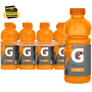 Thirst Quencher, Orange, 20 Fl Oz Bottles, 8 Pack ⭐️⭐️⭐️⭐️⭐️ - Picture 1 of 7