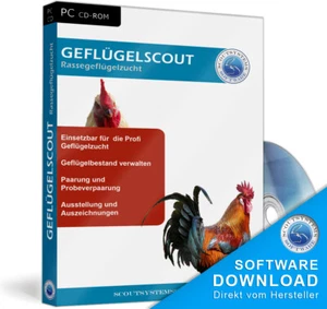 Élevage de volailles, logiciel d'éleveur de scout de volailles raciales, CD, poulets, canards, bouquet, émeu - Photo 1/1