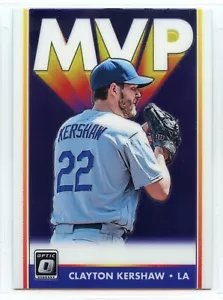 2019 Donruss Optic MVPs - #MVP-11 - Clayton Kershaw - Los Angeles Dodgers - Picture 1 of 1