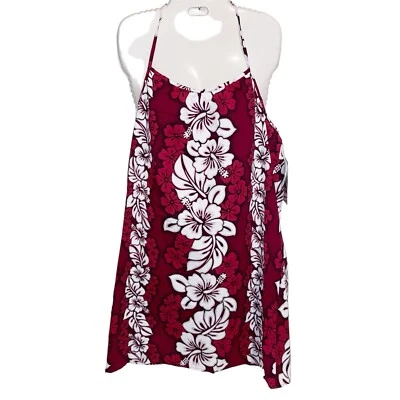 Vestido Hilo Hattie Mujer M/L Hawaiano Hibisco EE. UU. Floral Cocochica Vacay Foto 1 de 4