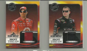 JUAN MONTOYA & M. McDOWELL *NASCAR, RACE USED relic SPORTS CARDS - Picture 1 of 2