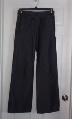 Homemade  Amish Mennonite Plain Men Black pants flare leg Size 28x30 - Image 1 of 2