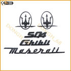 Gloss Black Emblem For Maserati Ghibli SQ4 RH&LH Side Trunk Badge Set