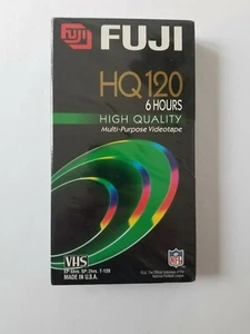 New Sealed Fuji Film HQ 120 VHS Videotape 6 Hours High Quality SP, LP, EP Modes - Picture 1 of 3