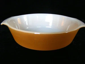 Vintage Fire King Anchor Hocking Peach Luster Oval Casserole 1.5 Quart #433 - Imagen 1 de 6