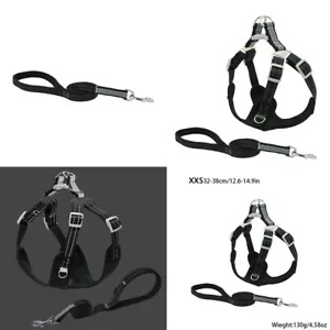 US Reflektierende Hundeweste Geschirr Leine Halsband Set ohne Zug verstellbar für XXS-L - Bild 1 von 30
