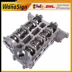 Cylinder Head Assembly For 14-21 Ford Focus Fiesta EcoSport 1.0 DOHC 3 Cyl Turbo - Picture 1 of 8