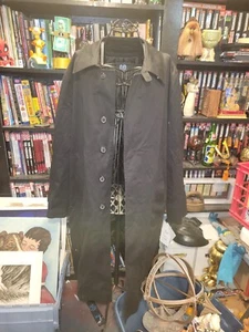 William Wallace Professional Black Pilot Trench Coat Size 44Long thinsulate NEW - Picture 1 of 9