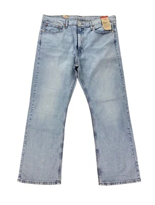 NOVO Jeans Jeans Masculino Levi's Strauss 527 Padrão Bootcut Facilidade Lavagem Leve Azul - Imagem 1 de 4