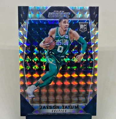 2017-18 Panini Prizm Mosaic NBA Silver Prizm 20 Jayson Tatum RC Boston Celtics - Image 1 of 4