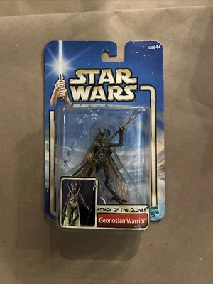 Star Wars Attack Of The Clones Geonisian Warrior New Factory Sealed Hasbro - Image 1 of 4