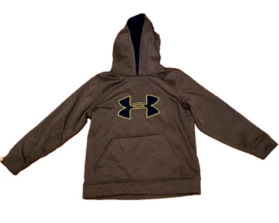 YMD/JM/M Under Armour Gray Kangaroo Pouch & Hooded with Logo - Image 1 of 4