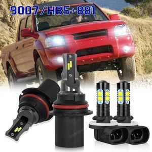 For Nissan Frontier 2001-2004 6500K 4x LED Headlight Hi/Lo + Fog Light Bulbs - Picture 1 of 17