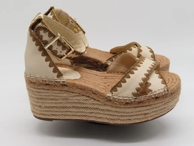 Vince Camuto Shoes Womens Size 8M Beige Espadrille Wedge Sandals VC-TREYENN - Image 1 of 4
