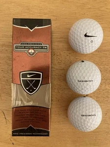 NEW Nike Precision TOUR ACCURACY TW Tiger Woods Collectible Vintage 3 BALLS RARE - Picture 1 of 19