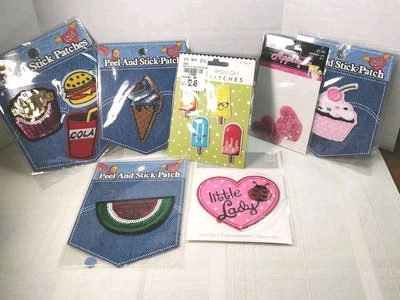 Crafters & Scrapbookers 7 Packs Peel And Stick Patches or Iron on Total Pieces15 - Image 1 of 4
