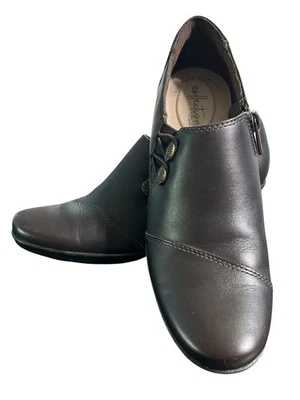 Женские туфли на молнии Clarks Ultimate Comfort Emslie Warren размер 7,5N цвет кофе коричневый - Изображение 1 из 4