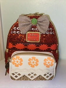 Loungefly Disney Princess Series Sequin Moana Backpack ~ NEW Limited Exclusive - Picture 1 of 10