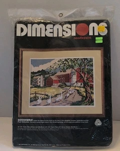 Nuevo de Lote Antiguo 1985 Dimensions Goose Walk Kit de Punta de Aguja 16"x 12" De Colección Sellado #2291 Granja - Imagen 1 de 5