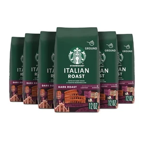 Starbucks Caffè Macinato, Tostatura Scura Tostatura Italiana, 100% Arabica, 6... - Foto 1 di 7
