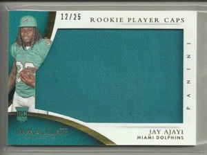Jay Ajayi RC 2015 Unbefleckte Rookie Spieler Kappen Ser #'d/25 Delfine Eagles NFL - Bild 1 von 3
