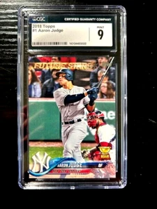 2018 TOPPS AARON JUDGE #1 CGC GRADED 9 - Picture 1 of 2