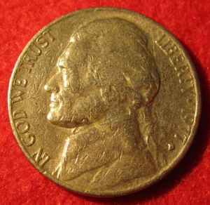 1977 D Denver Jefferson Nickel - Circulated - G Good to VF Very Fine - Picture 1 of 3