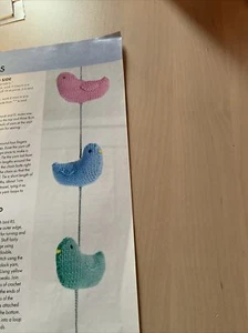 Hanging Bird Decoration & Chunky Bobble Laptop Cover Knitting Pattern - Picture 1 of 4