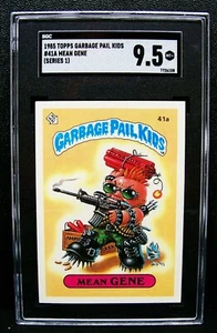 GARBAGE PAIL KIDS 1985 1st Series #41a Mean GENE, Matte OS1, psa, SGC 9.5, pop 1 - Picture 1 of 2