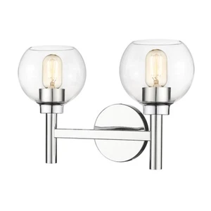 Z-Lite Sutton 2 Light Vanity, Chrome/Clear - 7502-2V-CH - Picture 1 of 1